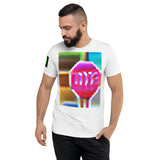 this shirt is a stop sign - YOLOv3